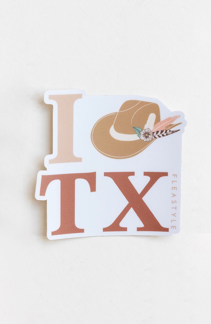 I "Hat" TX Sticker - Flea Style