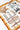 Ivory and Orange Horse Harness Large Square Scarf - Flea Style