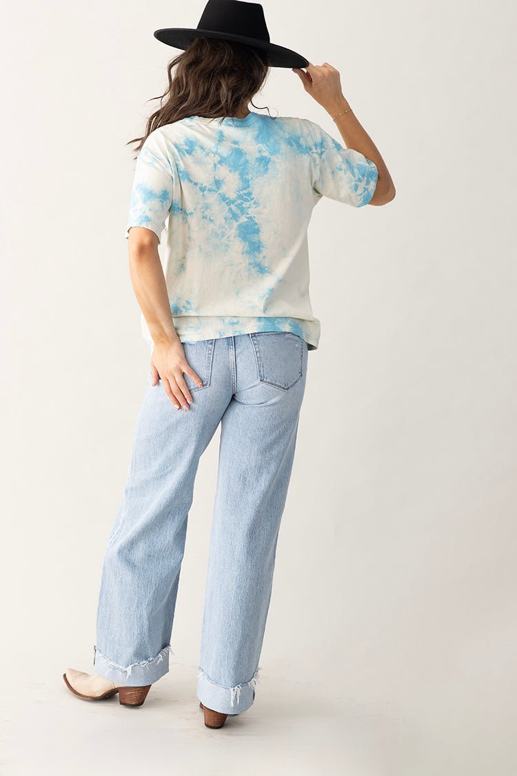 Journey Blue Tie - Dye Band T-Shirt - Flea Style