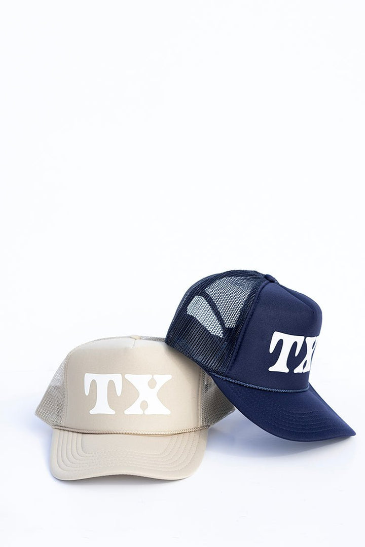 Khaki "TX" Trucker Hat - Flea Style