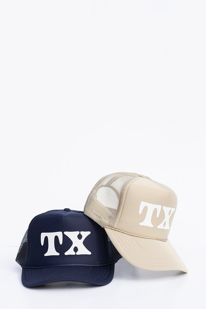 Khaki "TX" Trucker Hat - Flea Style