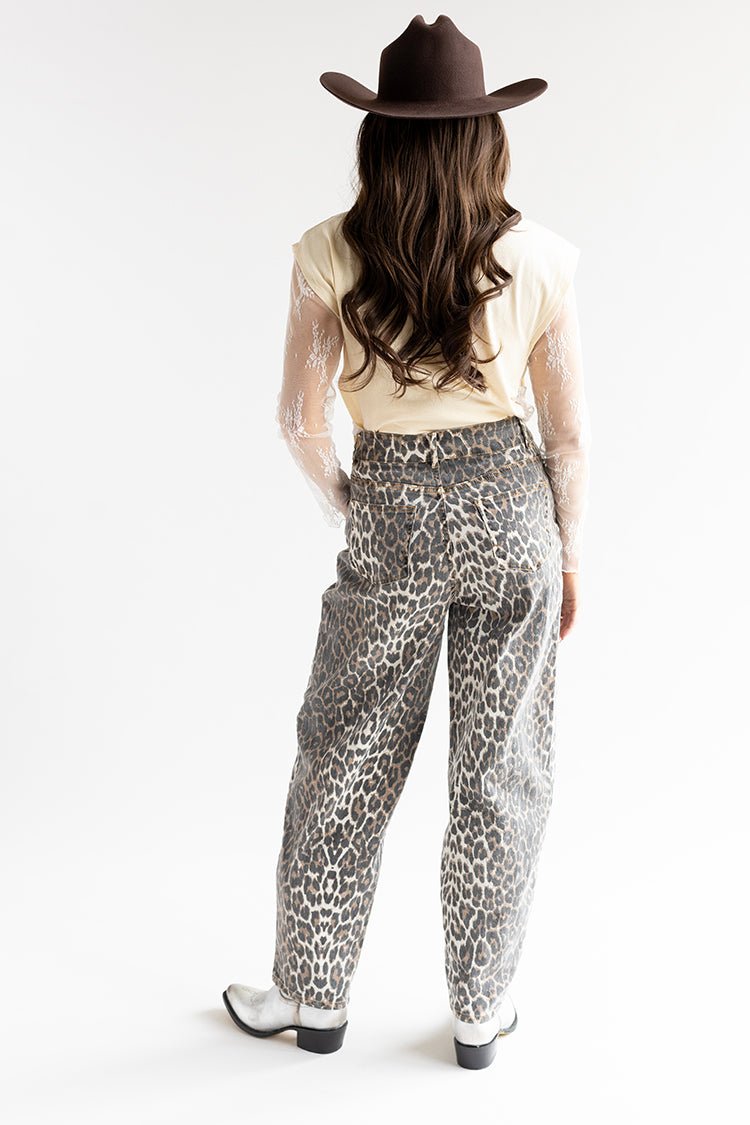 Leopard Baggy Jeans - Flea Style