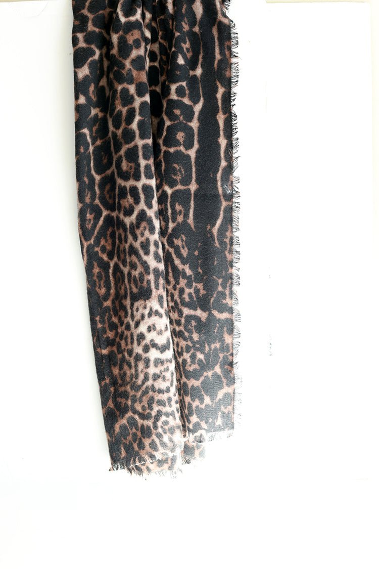 Leopard Print Oversized Scarf - Flea Style