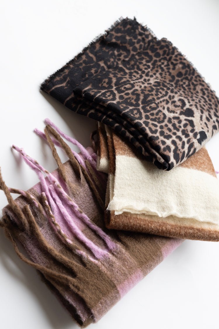 Leopard Print Oversized Scarf - Flea Style