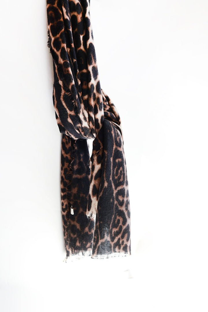 Leopard Print Oversized Scarf - Flea Style