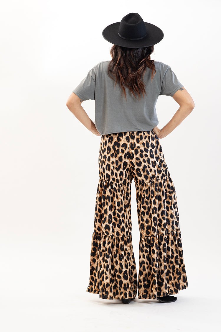 Leopard Print Palazzo Pants - Flea Style