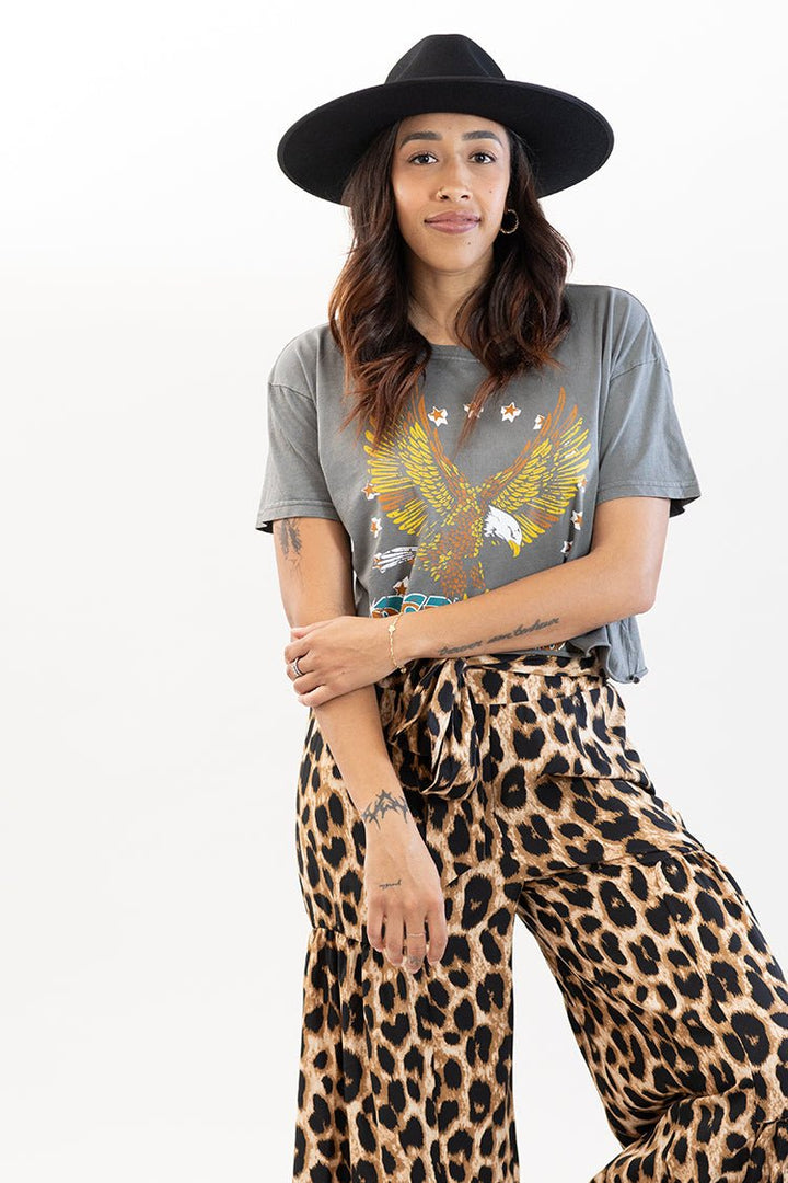 Leopard Print Palazzo Pants - Flea Style