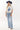 Light Wash Distressed Hem Wide Leg Jeans - Flea Style