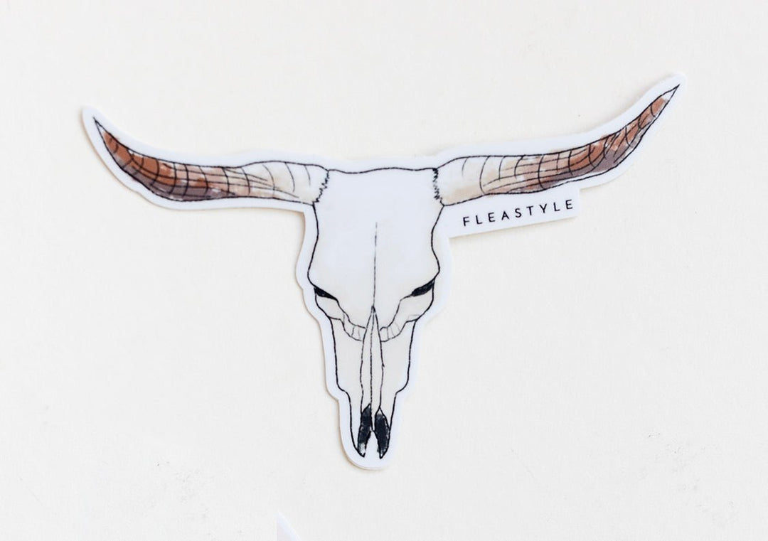 Longhorn Sticker - Flea Style