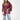 Maroon Textured Kimono with Denim Butterfly - Flea Style