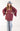 Maroon Textured Kimono with Denim Butterfly - Flea Style