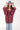 Maroon Textured Kimono with Denim Butterfly - Flea Style
