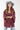 Maroon Textured Kimono with Denim Butterfly - Flea Style