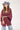 Maroon Textured Kimono with Denim Butterfly - Flea Style