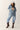 Medium Washed Denim Western Shacket Frayed- Flea Style