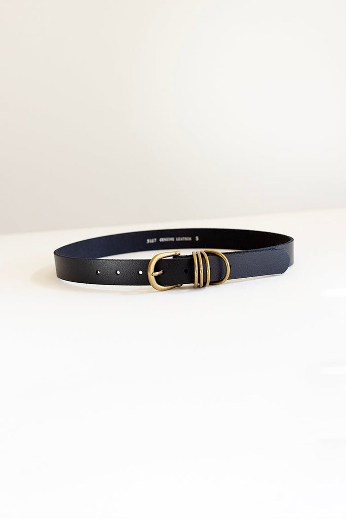 【COLOR iN ID】Leather pleated layered belt GALPADA Genuine Leather Belt Retro Wide Patent Leather Belt