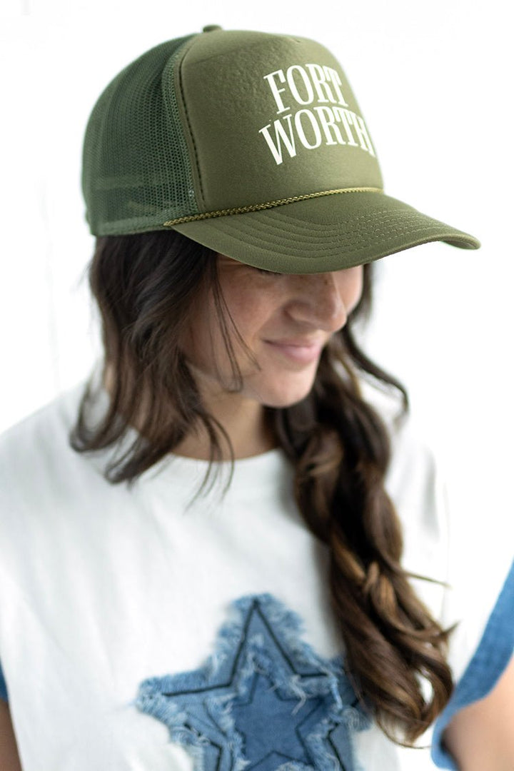 Olive Fort Worth Trucker Hat - Flea Style