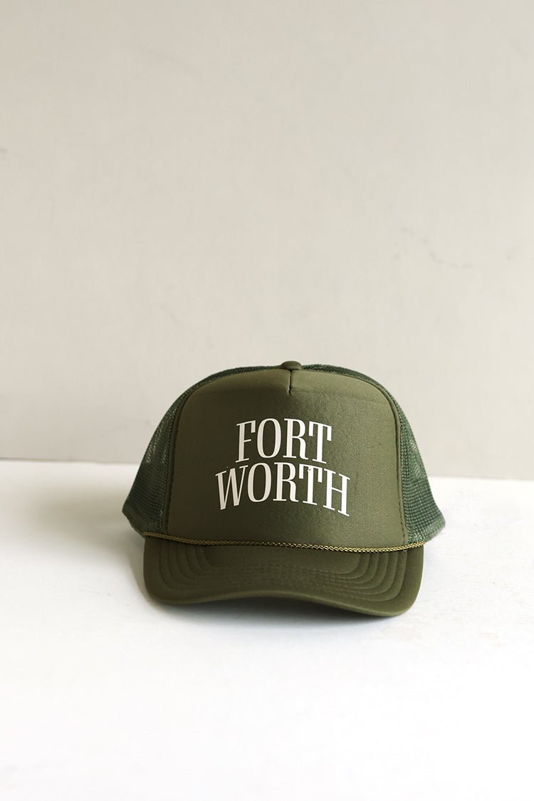 Olive Fort Worth Trucker Hat - Flea Style