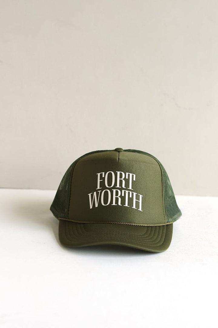 Olive Fort Worth Trucker Hat - Flea Style