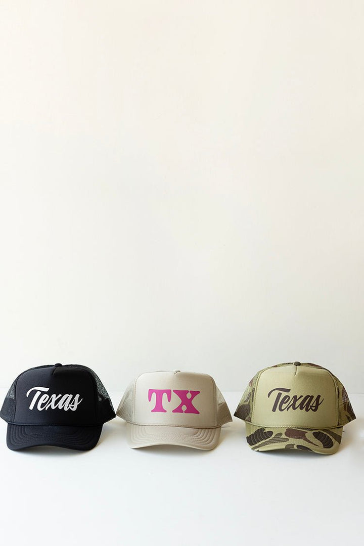 Olive Texas Camo Trucker Hat - Flea Style