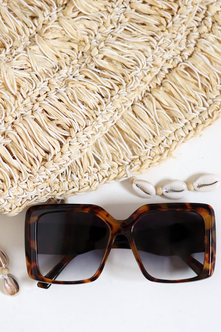 Oversized Square Acetate Sunglasses - Flea Style