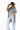 Peace Sign Contrast Open Cardigan Duster - Flea Style