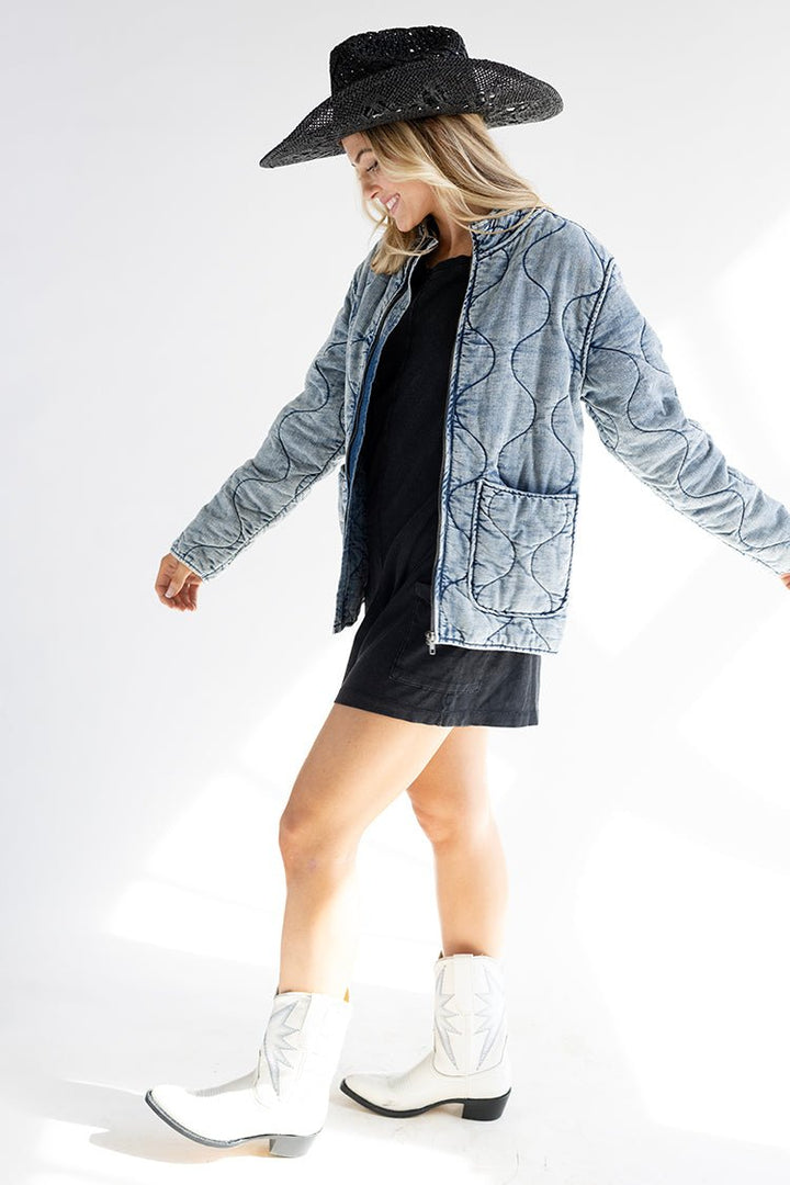 Quilted Denim Jacket - Flea Style