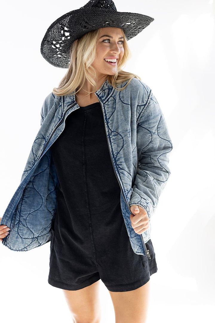 Quilted Denim Jacket - Flea Style