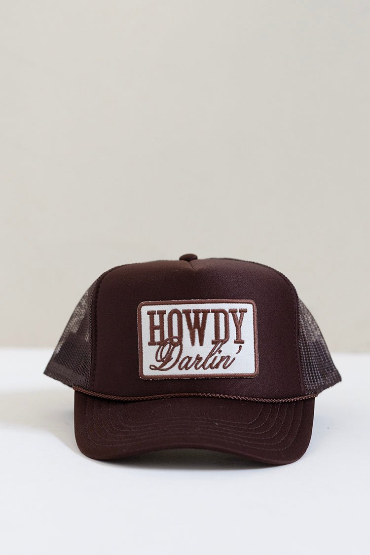 "Raised on Dolly" Brown Trucker Hat - Flea Style