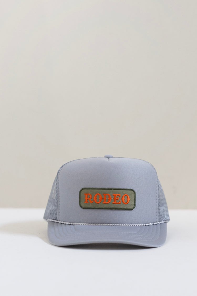 "Rodeo" Gray Trucker Hat - Flea Style