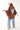 Rust and Gold Printed Kimono with Denim Butterfly - Flea Style