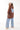 Rust and Gold Printed Kimono with Denim Butterfly - Flea Style