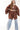 Rust and Gold Printed Kimono with Denim Butterfly - Flea Style