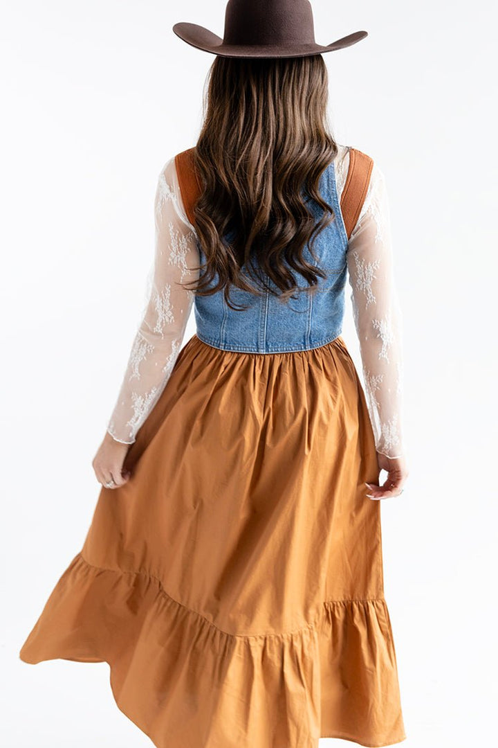 Rust Midi Dress - Flea Style