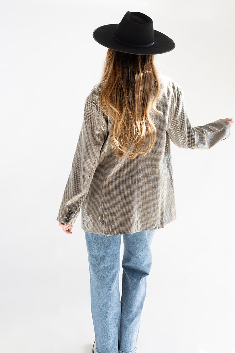 Sequin Oversized Blazer - Flea Style