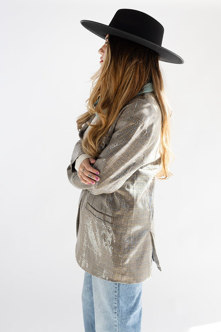 Sequin Oversized Blazer - Flea Style