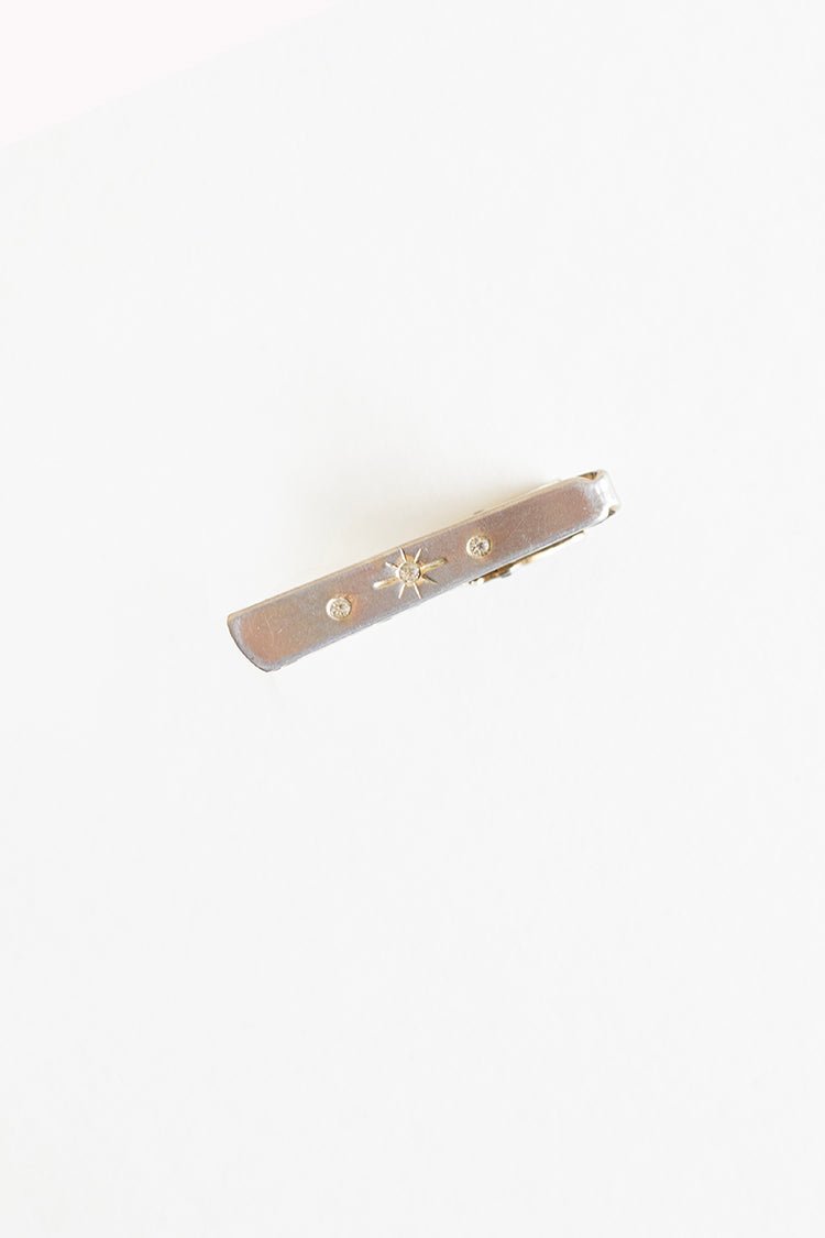 Silver Stars Vintage Tie Clip - Flea Style