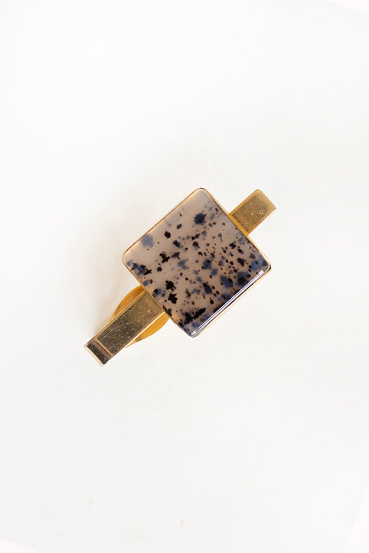 Speckled Resin Vintage Tie Clip - Flea Style