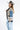 Striped Cardigan with Denim Sleeve Detail - Flea Style