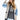 Striped Cardigan with Denim Sleeve Detail - Flea Style