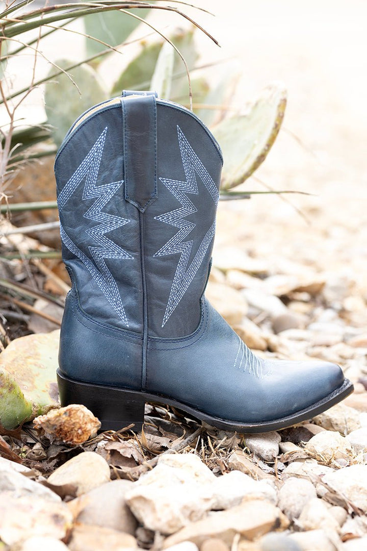 Sun Star Navy Blue Cowgirl Boot - Flea Style