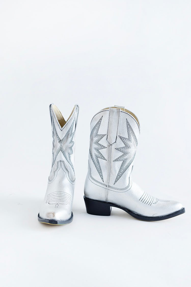 Sun Star Silver Cowgirl Boot - Flea Style