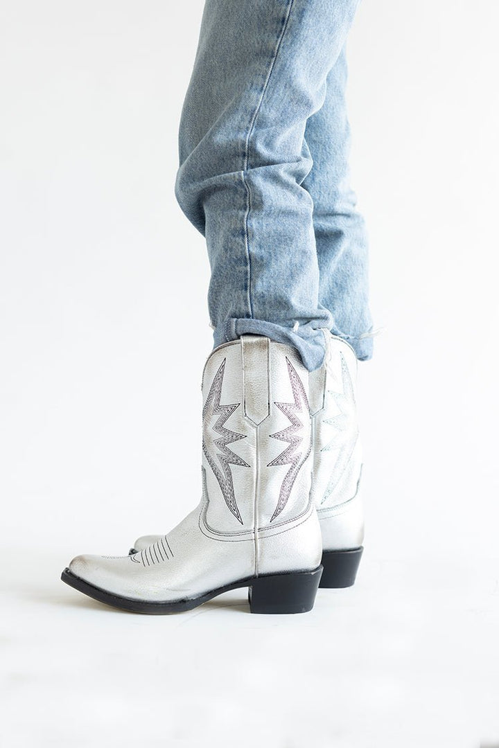 Sun Star Silver Cowgirl Boot - Flea Style