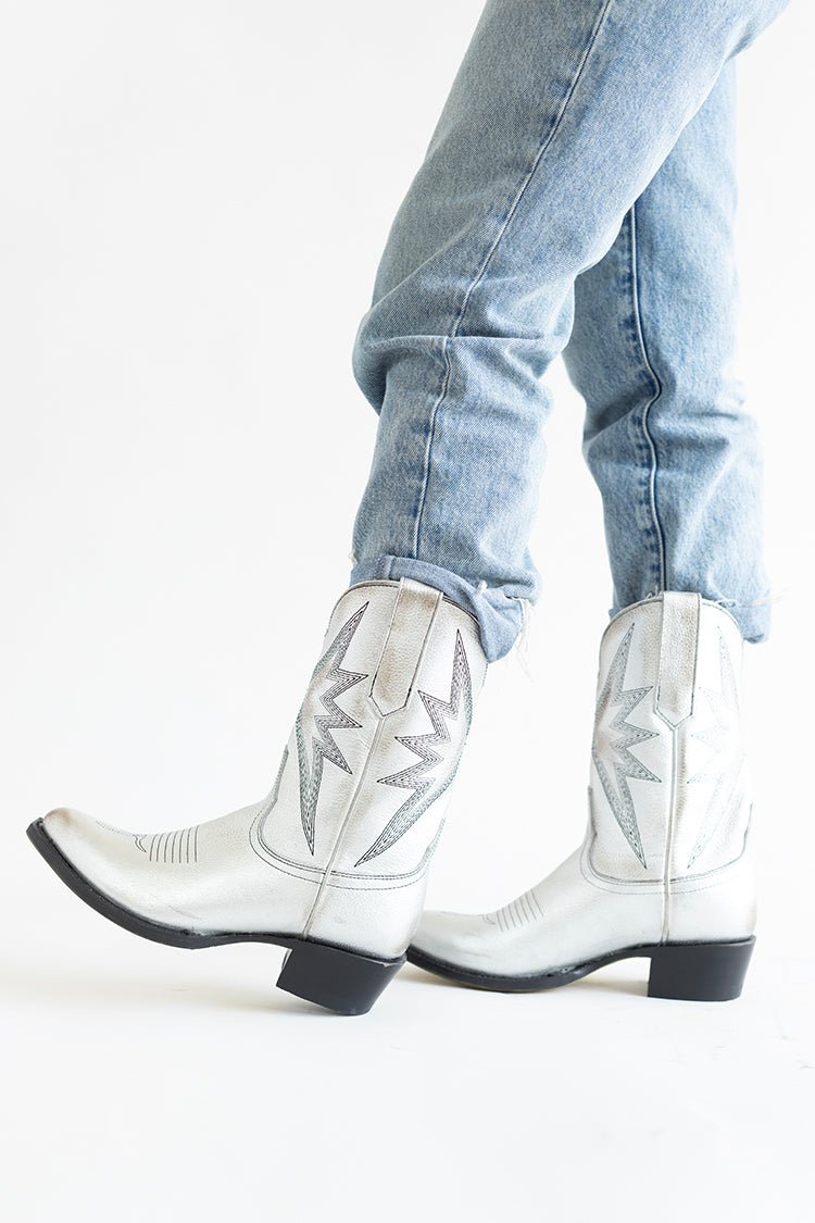 Sun Star Silver Cowgirl Boot - Flea Style