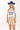 Tan and White Striped Denim Dress - Flea Style