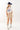 Tan and White Striped Denim Dress - Flea Style