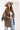 Taupe and Blue Tiny Diamond Printed Kimono - Flea Style