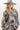 Taupe and Light Blue Printed Blouse - Flea Style