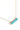 Turquoise Bar Gold Necklace - Flea Style