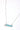Turquoise Bar Silver Necklace - Flea Style
